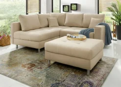 Möbel>Polstermöbel mit Hocker und Kissen