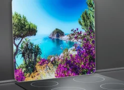 WENKO Haushaltshelfer>Praktische Wandblende aus Glas MITTELMEERKÜSTE