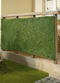 Sicht- & Sonnenschutz>Praktischer Sichtschutz aus stabilem Kunststoffgeflecht GRÜN