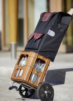 ANDERSEN Mobilität></noscript>Profi-Einkaufsroller mit extragroßen Rädern SCHWARZ