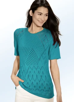 Pullover & Strickmode>Pulli mit Ajourmix und feinen Strukturen