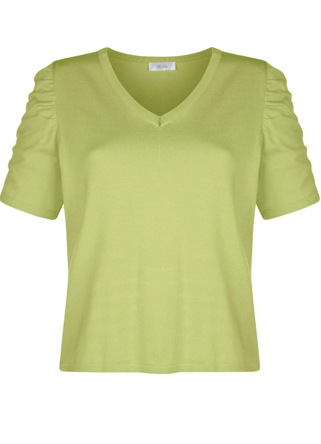 Pullover & Strickmode>Pulli mit Raffung an den Ärmeln LIMETTE