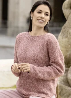 Laura Kent Pullover & Strickmode></noscript>Pullover aus Melangegarn HUMMER MELIERT
