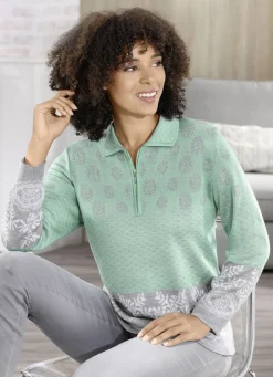 Pullover & Strickmode></noscript>Pullover in Jacquard-Dessin