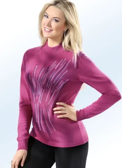 Pullover & Strickmode>Pullover mit Schurwolle FUCHSIA