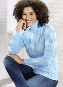 Pullover & Strickmode></noscript>Pullover mit streckender Struktur