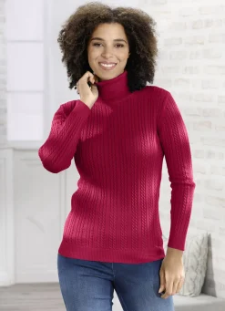 Pullover & Strickmode></noscript>Pullover mit streckender Struktur