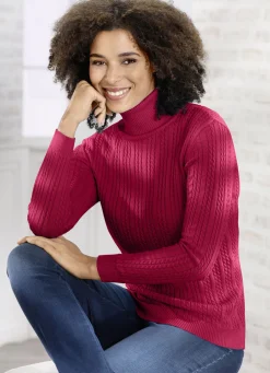 Pullover & Strickmode></noscript>Pullover mit streckender Struktur