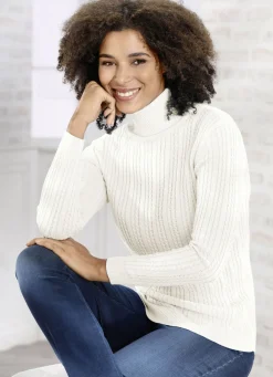 Pullover & Strickmode></noscript>Pullover mit streckender Struktur