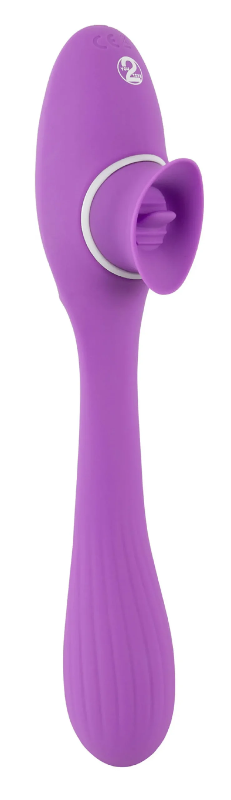 Erotik>Rabbitvibrator mit Leckfunktion LILA