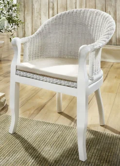 Möbel>Rattansessel auf massivem Pinienholz