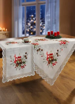 SCHÄFER Weihnachtliche Dekorationen|Tischdecken></noscript>Raumdekoration mit festlichem Weihnachtsmotiv BUNT