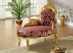 Möbel>Récamiere mit Massivholzgestell