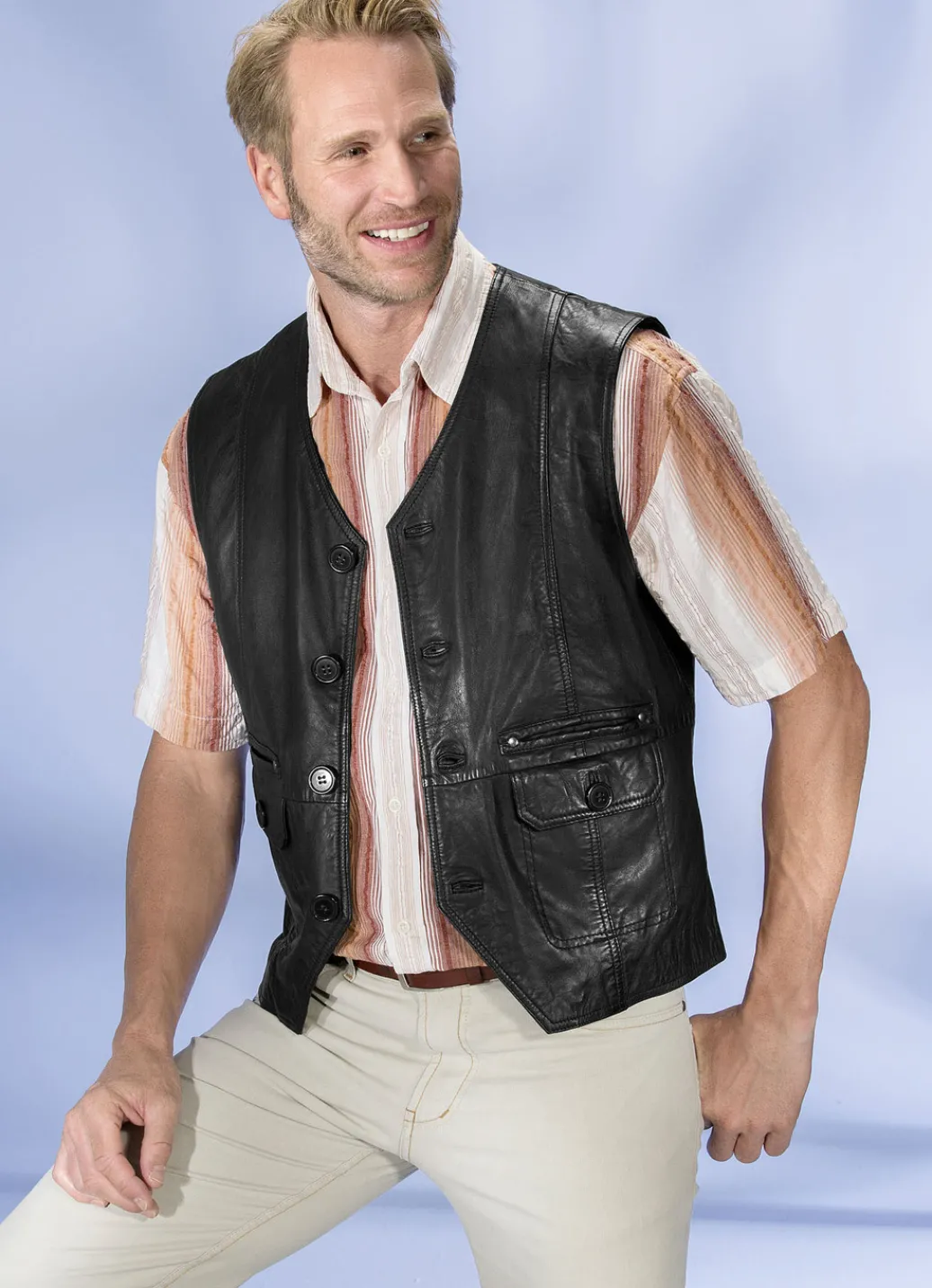 REDPOINT Jacken & Mäntel>-Lederweste in 2 Farben