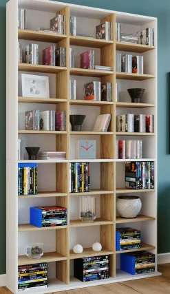 Möbel></noscript>Regal aus Holzstruktur-Nachbildung