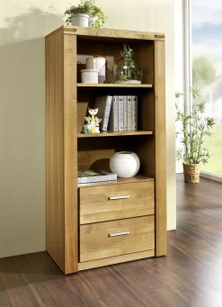 Möbel>Regal mit Massivholzfronten WILDEICHE