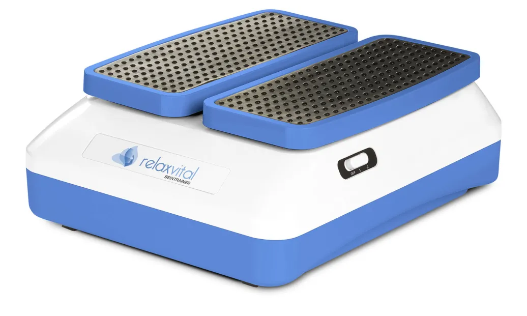 Gesundheit & Pflege|Fitness>Relaxvital Beintrainer bringt Beine und Kreislauf in Schwung WEISS-BLAU