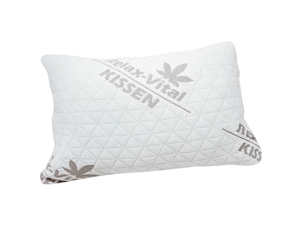 Gesundheit & Pflege|Heimtextilien>Relax-Vital Hanfkissen WEISS-GRAU