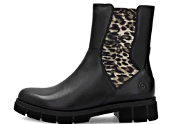 Remonte Schuhe|Damenschuhe></noscript>, modische Damen-Stiefeletten, Winterschuhe, Weite G, mit Reißverschluss SCHWARZ-BRAUN