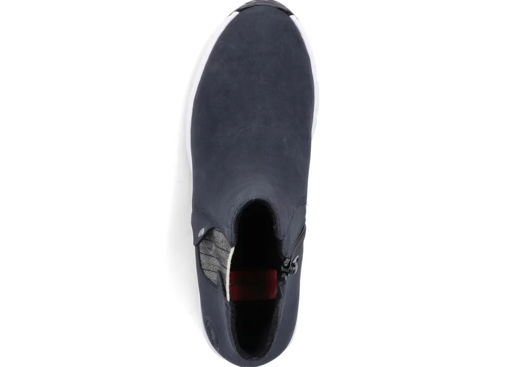 Rieker Damenschuhe|Schuhe>, modische Damen-Boots, Weite G, mit Reißverschluss DUNKELBLAU