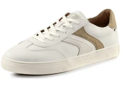 Rieker Herrenschuhe|Schuhe>Sneaker aus weichem Nappaleder WEISS-CAMEL
