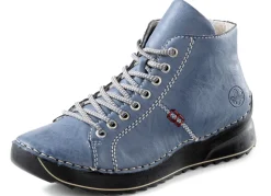 Rieker Damenschuhe|Schuhe>, sportive Damen-Boots, Winterschuhe, mit Reißverschluss JEANSBLAU