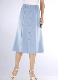 KLAUS MODELLE MADE IN GERMANY Röcke>Rock mit Zierknopfblende