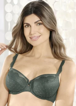 ROSA FAIA Damenwäsche|Wäsche>Bügel-BH mit elastischer Spitze WACHOLDER