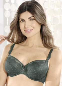 ROSA FAIA Damenwäsche|Wäsche>Bügel-BH mit elastischer Spitze WACHOLDER