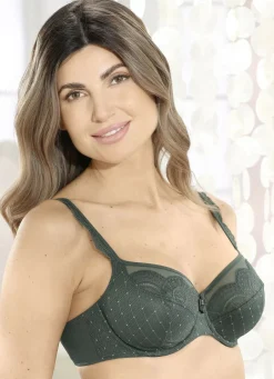 ROSA FAIA Damenwäsche|Wäsche></noscript>Bügel-BH mit elastischer Spitze WACHOLDER