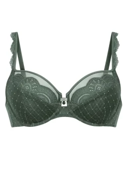 ROSA FAIA Damenwäsche|Wäsche></noscript>Bügel-BH mit elastischer Spitze WACHOLDER