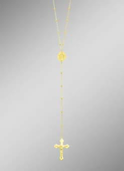 Damen-Goldschmuck>Rosenkranz-Ankerkette aus Gold