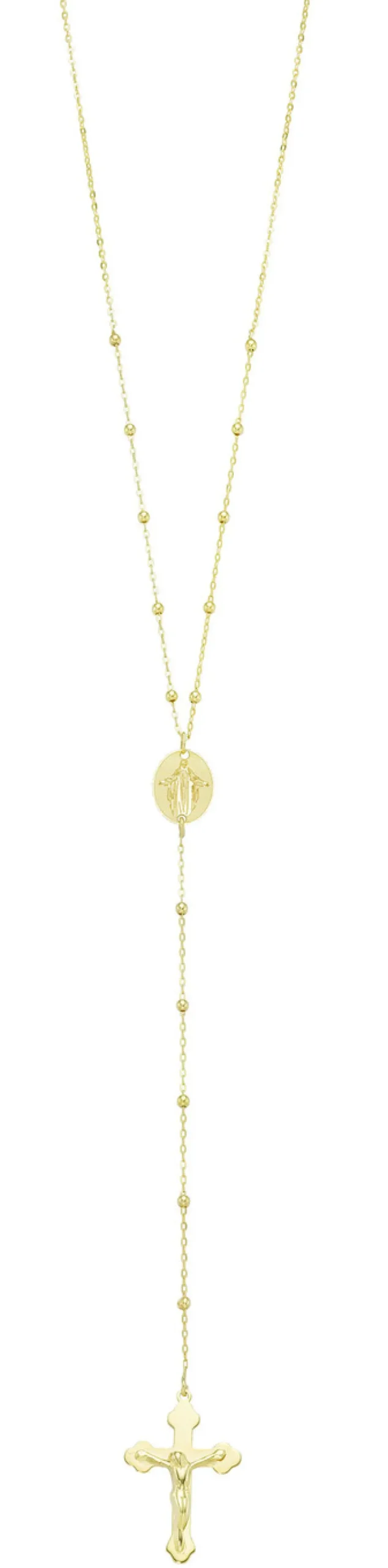 Damen-Goldschmuck>Rosenkranz-Ankerkette aus Gold