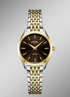 ROTARY Damenuhren>Quartz-Damenuhr mit Edelstahlbandgehäuse