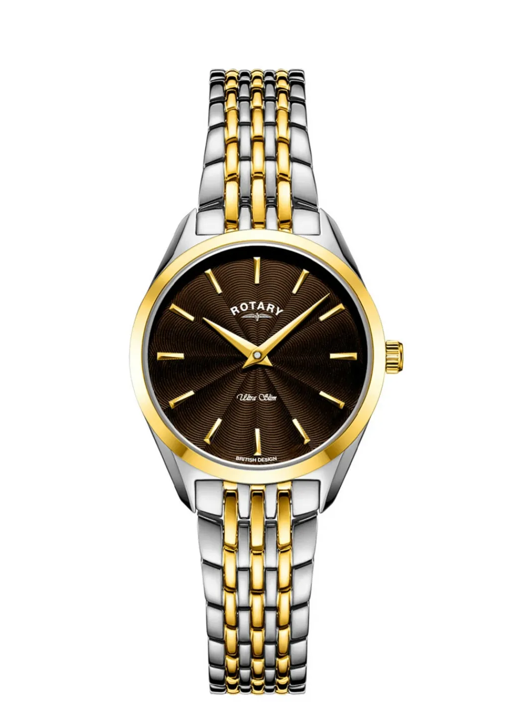 ROTARY Damenuhren>Quartz-Damenuhr mit Edelstahlbandgehäuse