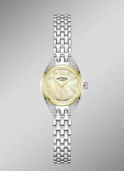 ROTARY Damenuhren>Quartz-Damenuhr mit Perlmutt-Zifferblatt