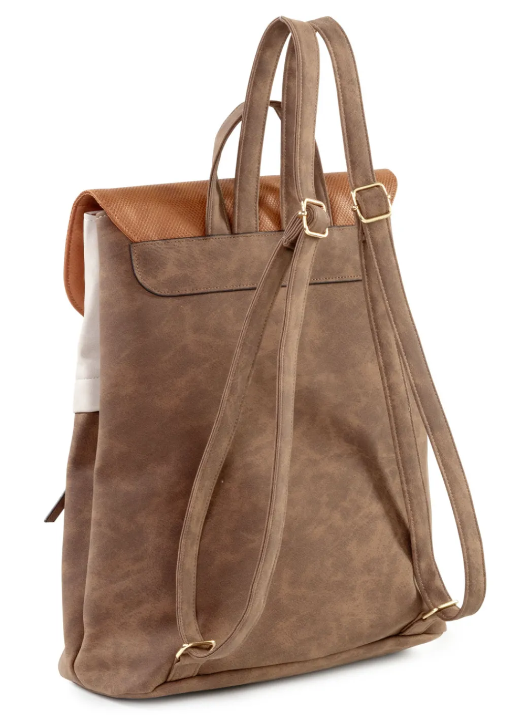 Taschen>Rucksack mit Überschlag und Drehschloss