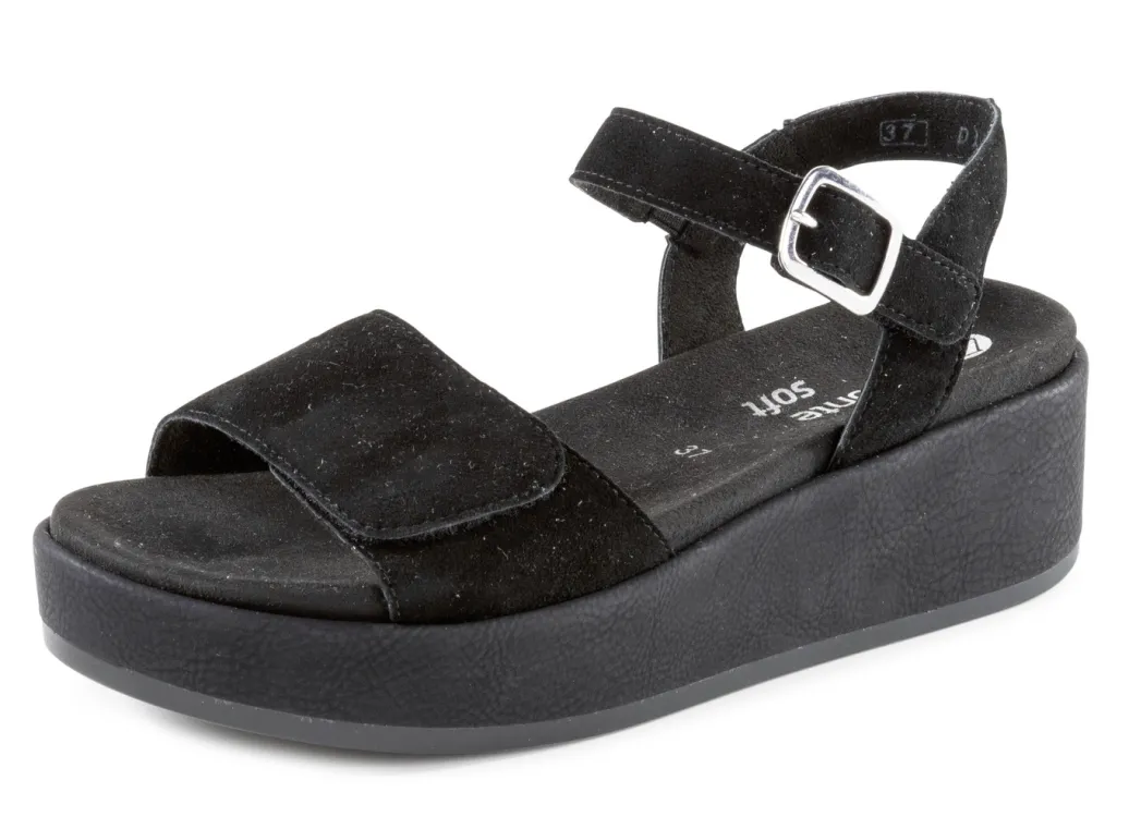 Remonte Schuhe|Damenschuhe>Sandale aus Samtveloursleder