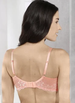 SASSA Wäsche|Damenwäsche></noscript>Bügel-BH aus elastischer Spitze PFIRSICH