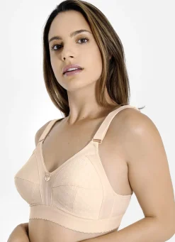 SASSA Wäsche|Damenwäsche>Zweierpack-BH mit bequemem Unterbrustband 1X WEISS, 1X BEIGE