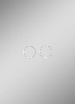 Damen-Goldschmuck>Schicke Creolen in Weißgold 585/- fein