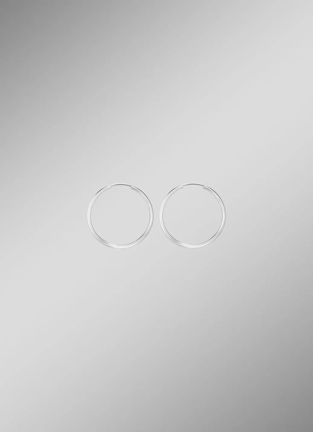 Damen-Goldschmuck>Schicke Creolen in Weißgold 585/- fein