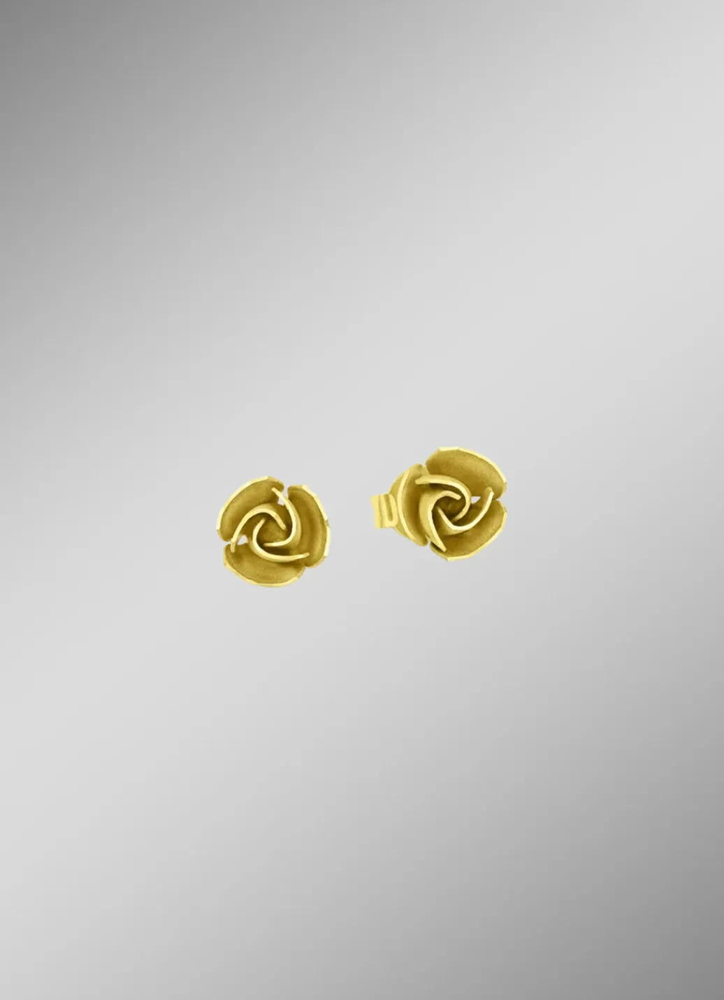 Damen-Goldschmuck>Schicke Ohrstecker Rose