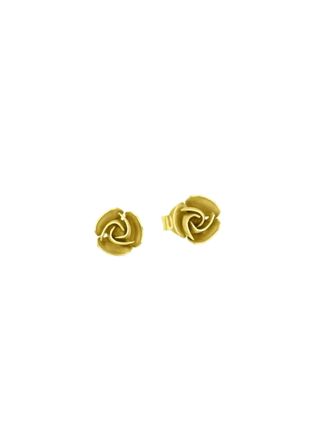 Damen-Goldschmuck>Schicke Ohrstecker Rose