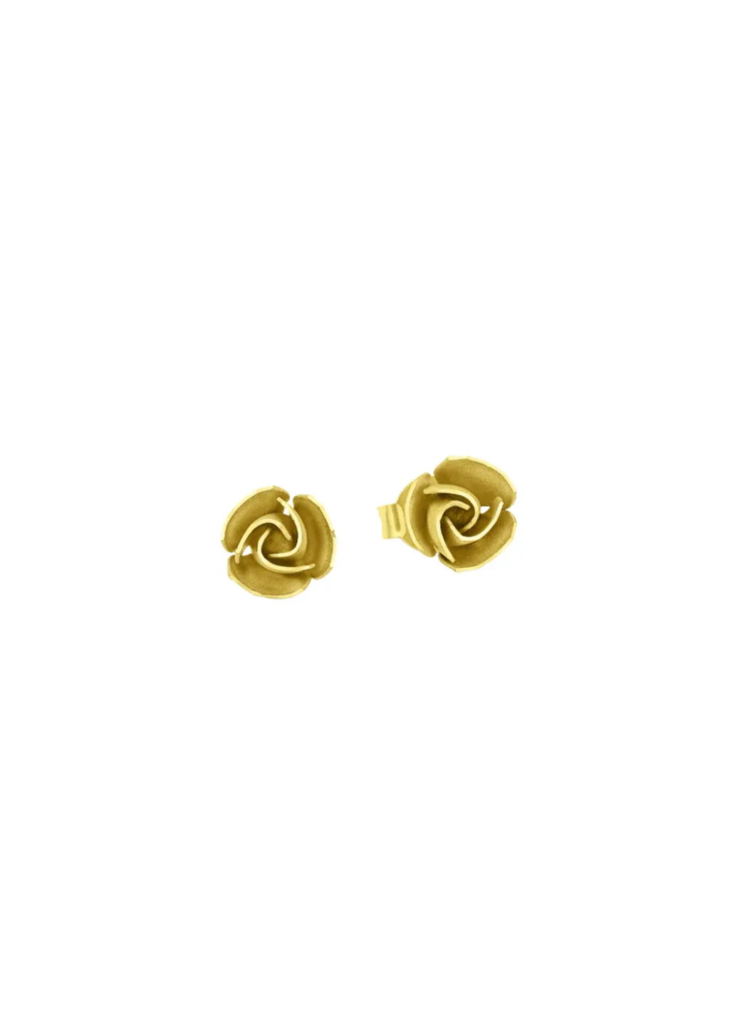 Damen-Goldschmuck>Schicke Ohrstecker Rose