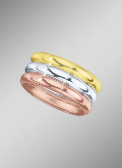 Damen-Goldschmuck>Schicker Damenring in Tricolor