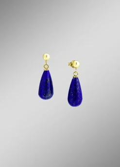 Damen-Edelsteinschmuck>Schicker Ohrstecker mit Lapislazuli
