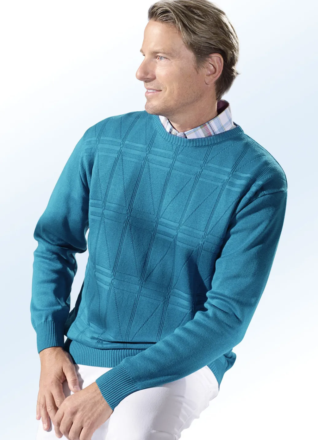 Pullover & Strickmode>Schicker Rundhalspullover in 3 Farben