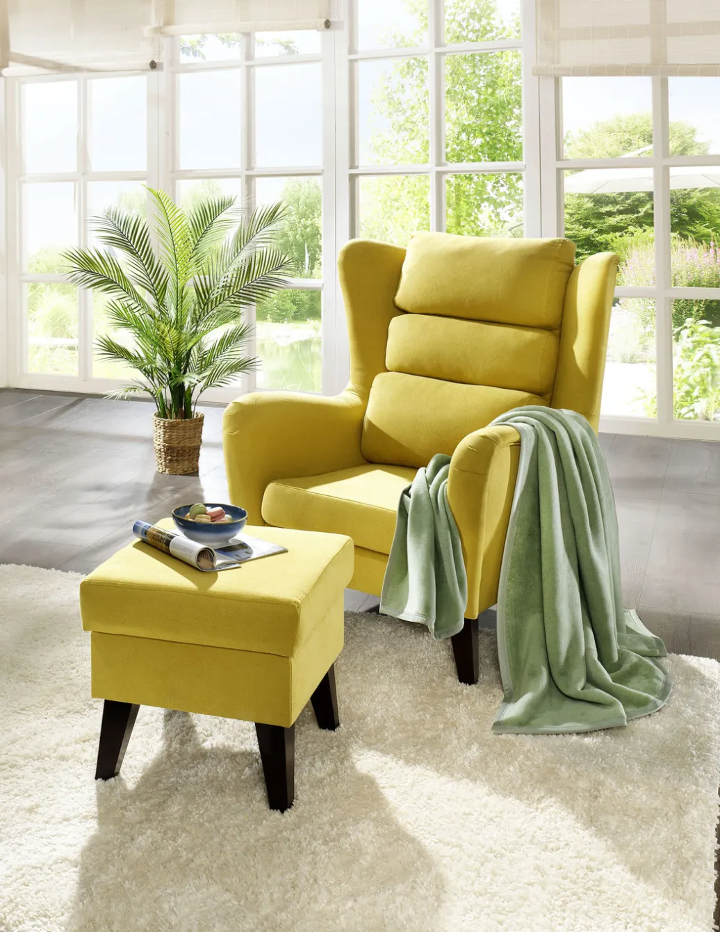 BOCASA Heimtextilien>Schlafdecke mit Veloursbandeinfassung