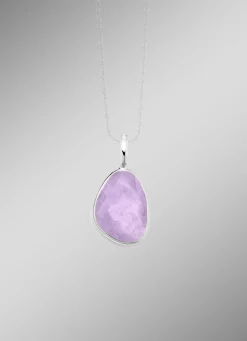 Damen-Edelsteinschmuck>Schöner Anhänger mit echt facettiertem Amethyst